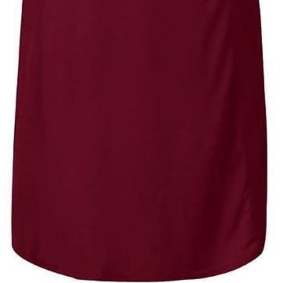 Womens Knit Cold Shoulder Maxi Dress Plus Size 3X Red High Low Pullover Party - Picture 6 of 7